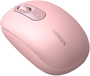 Ugreen 2400DPI 2.4Ghz Wireless Kablosuz Sessiz Mouse Pembe