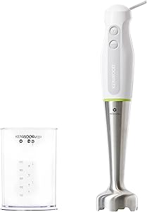 Kenwood Triblade System El Blender Seti HDP106WG – 600 Watt, Paslanmaz Çelik 220v 240 volt 50hz, Plastik Gövde, Patentli Triblade Teknolojisi, Tek Hız, Artı Turbo, 500 ml Kapasite