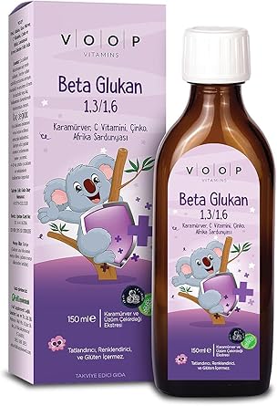 VOOP Beta Glukan 1,3/1,6 Karamürver, C Vitamini, Çinko, Afrika Sardunyası 150ml