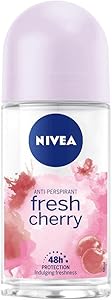 NIVEA Kadın Roll On Deodorant Fresh Cherry, 48 Saat Anti-perspirant Koruma, 50ml