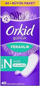 Orkid Yaprak Günlük Ped Normal Büyük Paket 40 Adet