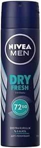 Nivea Dry Fresh Erkek Sprey Deodorant, 150 ml