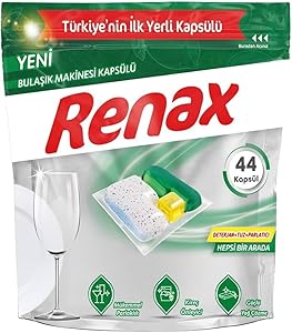 Renax Bulaşık Makinesi Kapsül Deterjanı 44 Adet