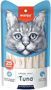 Wanpy Ton Balıklı Krema Kedi Ödülü 14 Gr X 25 Adet