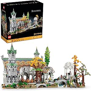 LEGO Icons YÜZÜKLERİN EFENDİSİ RIVENDELL 10316 – Yetişkinler için Ortay Dünya’ya Yolculuk Şansı Sunan bir Yaratıcı Oyuncak Yapım Seti (6167 parça)