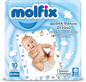 Molfix Bebek Bakım Örtüsü 10’lu 60×60
