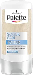 Palette Yoğun Göz Alıcı Renkler Soğuk Sarı Renk Açıcı Toner 1 Paket 1 x 150 ml