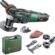Bosch PMF 350 CES Çok Fonksiyonlu El Aleti, Testere Bıçağı, Zımpara Kağıdı & Tabanı, 350W, Brüt ağırlık: 3,21 kg, 15.000 – 20.000 dev/dak, Çantalı, Yeşil