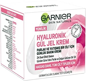 Garnier Hyaluronik Gül Jel Krem Parlak ve Yatışmış Bir Cilt İçin Günlük Bakım Kremi (50 ml)