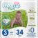 Paddlers Pure Bebek Bezi 3 Numara Midi 34 Adet (4-9 kg) Eko Paket