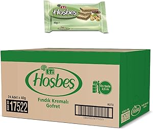 Eti Hoşbeş Fındık Kremalı Gofret 40 g x 24 Adet