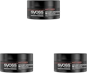 Syoss Matt Fiber Yüksek Kontrol Mat Wax 100 ml 3lü paket