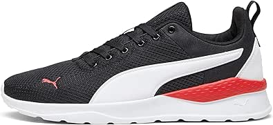 PUMA Unisex Yetişkin Anzarun Lite Spor Ayakkabı, PUMA Black-PUMA White-For All Time Red, 42 EU