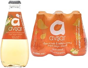 Avşar Düşes Armudu ve Nektarin Aromalı Maden Suyu 200 ml 6’lı