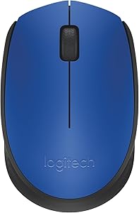 Logitech M171 Kablosuz Mouse, PC, Mac, Dizüstü Bilgisayar için, 2,4 GHz, USB Mini Alıcılı, Optik İzleme, 12 Aylık Pil Ömrü, Sağ ve Sol Elle Kullanıma Uygun, Mavi