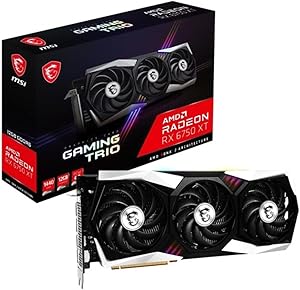MSI VGA RADEON RX 6750 XT GAMING TRIO 12G RX6750XT 12GB GDDR6 192B PCIE 4.0 X16 (3XDP 1XHDMI)