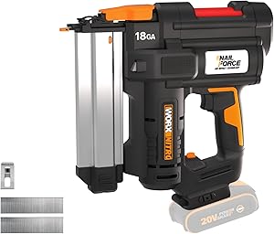 WORX WX842 20Volt/2.0Ah Li-ion 15-50mm Profesyonel Şarjlı Çivi Çakma Makinesi + 2700 Adet Yedek Çivi