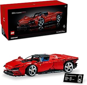 LEGO Technic Ferrari Daytona SP3 42143, Yetişkinler için bir Süper Araba Modeli Yapım ve Sergileme Seti (3778 Parça)