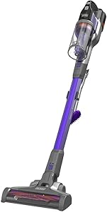 Black + Decker BHFEV362DP 36V Kablosuz Dikey Süpürge Pet Başlıklı, Mor