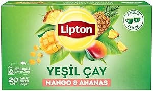 Lipton Mango ve Ananaslı Tropikal Bardak Poşet Yeşil Çay 20’li Paket