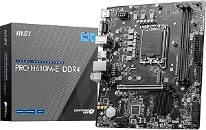 MSI MB PRO H610M-E DDR4 SOKET 1700 DDR4 3200(OC) HDMI VGA M.2 USB3.2 1x 1G LAN mATX Anakart