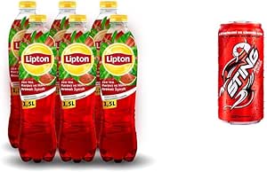 Lipton Ice Tea Karpuz ve Nane Aromalı Soğuk Çay Pet 6 x 1,5 L ve 330 ml Sting