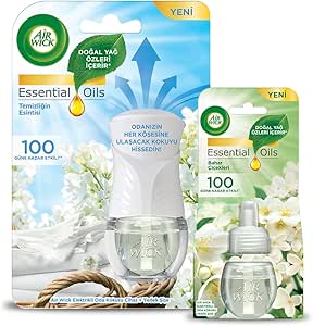Air Wick LE Elektrikli Oda Kokusu Temizliğin Esintisi Kit (Cihaz + Yedek Şişe) + Bahar Çiçekleri Yedek Şişe