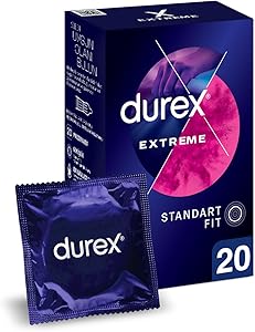 Durex Extreme Geciktiricili ve Tırtıklı 20’li Prezervatif