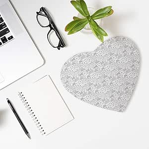 Minimal Çizimli Kalp Mouse Pad