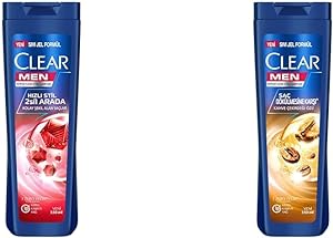 Clear Men Kepeğe Karşı Etkili Şampuan Hızlı Stil 2’si 1 Arada Kolay Şekil Alan Saçlar 350 ml Mavi(1) Clear Men Kepeğe Karşı Etkili Şampuan Saç Dökülmesine Karşı Kahve Çekirdeği Özü 350 ml(1)
