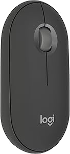 Logitech M350s Pebble Mouse 2 İnce Bluetooth Kablosuz Mouse, Taşınabilir, Hafif, Özelleştirilebilir Tuş, Sessiz Tıklama, Windows, macOS, iPadOS, Android, Chrome İşletim Sistemleri, Easy-Switch, Siyah