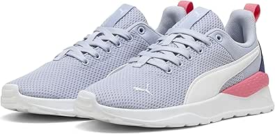 PUMA Anzarun Lite Jr Erkek/Unisex Spor Ayakkabı, Cool Weather-PUMA White-Blue Crystal, 38 EU