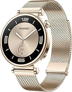 HUAWEI WATCH GT 4 41mm Akıllı Saat, 7 Gün Pil Ömrü, Bilimsel Kalori Yönetimi, Kadın Sağlığı Takibi 3.0, 7/24 Sağlık Takibi, Android ve iOS ile Uyumlu, Altın