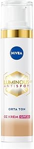 NIVEA Luminous630 Leke Karşıtı Krem CC Fluid SPF30 Medium 40ml