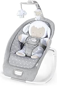 Ingenuity 2si 1 Arada Hafif Bebek Salıncağı ve Hoppala (0-30 Ay, 18 Kiloya Kadar) – Yemek Zamanı Matı, Titreşimler ve Sesler