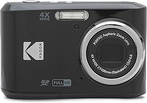 KODAK Pixpro Friendly Zoom FZ45-BK 16MP Dijital Fotoğraf Makinesi, 4X Optik Zoom 27 mm Geniş Açı ve 2,7 inç LCD Ekranlı (Siyah)