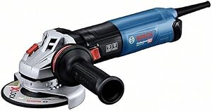 Bosch Professional Avuç Taşlama Makinesi GWS 17-125 (1.700 Watt, ilave sap, koruyucu kapak, klipsli ayırma koruma kapağı, toz filtresi, iki delikli anahtar, giriş flanşı, germe somunu, kartonda)