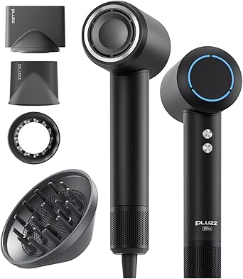 Pluzz X116 Ultra Iyonlu Saç Kurutma Makinesi Ultra Sessiz ve Hızlı Kurutma (Siyah)