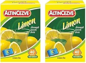 🚨 Altıncezve Limon Aromalı Tek İçimlik İçecek Tozu 1,5 Gr x 40 Adet 2li paket