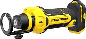 STANLEY FATMAX V20 SFMCE200B-XJ 18V Alçıpan Frezesi 26.000 Dev/Dk, LED, Ayarlanabilir Derinlik, 3,2/4/6,4 mm Uçlar