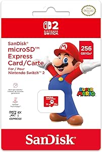 NINTENDO SWITCH 2 MICRO SD CARD SANDISK – MARIO 256GB