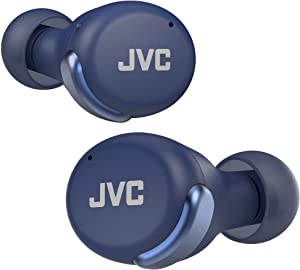 JVC HA-Z330T-A – Kompakt Gerçek Kablosuz Kulaklık, Aktif Gürültü Önleme, Düşük Ağırlık, Şık Tasarım, BT 5.2, Su Geçirmez (IPX4), 21 Saat Çalma Süresi, Oyunlar için Düşük Gecikme Modu, (Mavi)