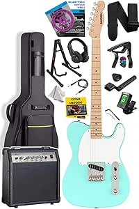 🚨 Midex TLX-50GR-30AMP Tele Kasa Maple Klavye 2 Single-Coil 30W Amfili Elektro Gitar