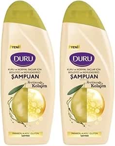 DURU Şampuan Kolajen&Zeytinyağı, 500 Mililitre 2li paket