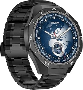 Sunix Amoled Ekran 48mm Metal ve Silikon Kordonlu Akıllı Saat Siyah WT6 Pro