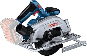 Bosch Professional GKS 185-LI Akülü Daire Testere (18 Volt, SOLO, Testere çapı: 165 mm, Göbek çapı: 20 mm, Ahşapta kesme kapasitesi: 57 mm, Karton kutuda)