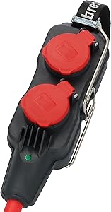 Brennenstuhl Profesyonel Serisi Power-Block Serisi 4 Soketli 230V/16A IP54 Dış Mekana Uygun Led Göstergeli Fiş Ucu (Kablosuz) Golyat Fiş