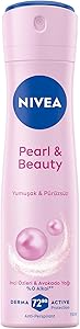 NIVEA Kadın Sprey Deodorant Pearl&Beauty 150 ml,72 Saat Terlemeye Karşı Anti Perspirant Koruma,Doğal İnci Özleri ve Avokado Yağı,Yumuşak,Pürüzsüz Koltuk Altı,Alkol İçermez