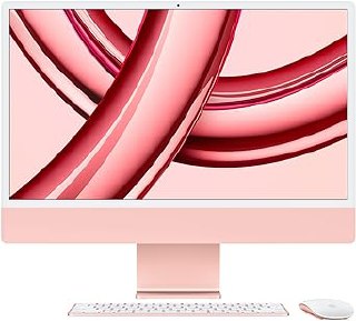 Apple 2023 M3 çipli iMac Hepsi-Bir-Arada Masaüstü Bilgisayar: 8 çekirdekli CPU, 8 çekirdekli GPU, 24 inç 4.5K Retina Ekran, 8 GB Birleşik Bellek, 256 GB SSD Depolama, Uyumlu Aksesuarlar. Pembe