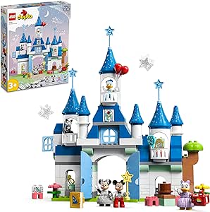 LEGO DUPLO | Disney 3’ü 1 Arada Sihirli Şato 10998-3 Yaş ve Üzeri Çocuklar için Hayal Gücüne Dayalı Oyunlar Sunan Yaratıcı Oyuncak Yapım Seti (160 Parça)